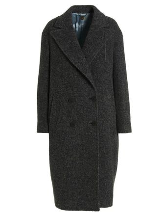トレンチコート Maurizio Miri Double-Breasted Maxi Coat With Button Closure Maurizio Miri Double-Breasted Maxi Coat With Button Closure