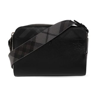 Burberry Heren, Tassen, Zwart, Maat: ONE Size Leer