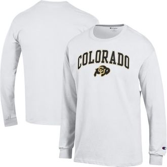 Champion Mens Champion White Colorado Buffaloes Arch Over Logo Long Sleeve T-Shirt at Nordstrom, Size Xx-Large