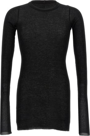 Rick Owens Rib LS T Raw-cut T-shirt