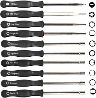 OEM Kit De Herramientas De Ajuste De Carburador De 10 Piezas, Juego De Destornilladores Para Carburadores Comunes De 2 Tiempos, Herramienta De Ajuste Para