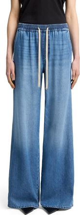 7 For All Mankind Pull-On High Waist Wide Leg Jeans in Hilo at Nordstrom, Size X-Small