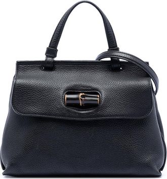 Gucci Pre-owned Gucci Small Leather Bamboo Daily Satchel Ladies 370831A.527066