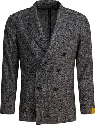 Tagliatore Double-Breasted Blazer - Heren - Blazers - Zwart - L - Wol - Jassen