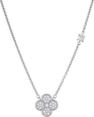 Adornia Adornia Cz Clover Necklace