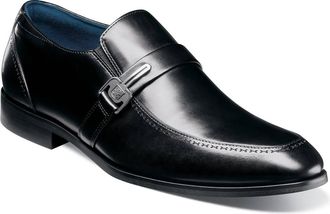 Stacy Adams Mens Buckley Moc Toe Loafer In Black