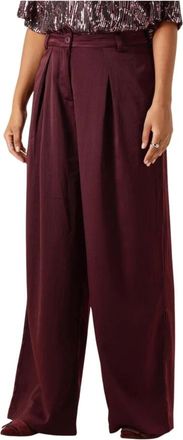 Moves Lauro Pant - Dames - Wijde Broeken - Rood - M - Polyester - Broeken