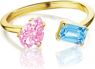 House of Frosted Topaz Meeting Ring in Gold/Blue Topaz at Nordstrom Rack, Size 7