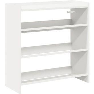 vidaXL Vidaxl - Mueble Zapatero Madera Contrachapada Blanco 60x25x62 Cm