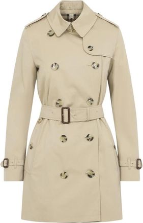 Burberry Kensington Trench - Dames - Trenchcoats - Beige - 2XS - Katoen - Jassen