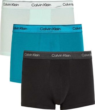 Calvin Klein Icon Metallic Stretch-cotton Trunks - set of Three - Multicoloured - XL