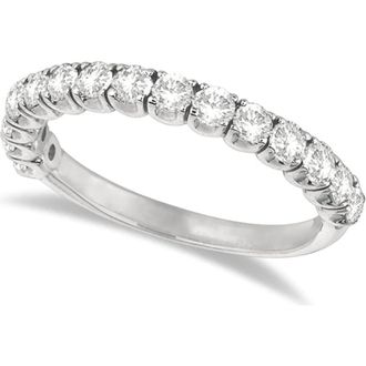 Allurez Wedding Band Anniversary Ring in 14k in White Gold at Nordstrom, Size 10