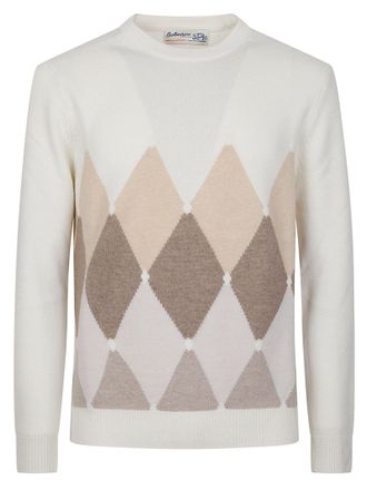 Ballantyne Classic Diamond Diamond Argyle Cashmere Sweater