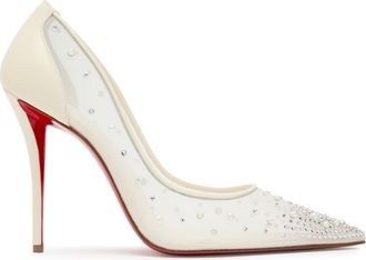 Christian Louboutin Miss Z Degrastrass Perla 100 Nappa Pumps - White