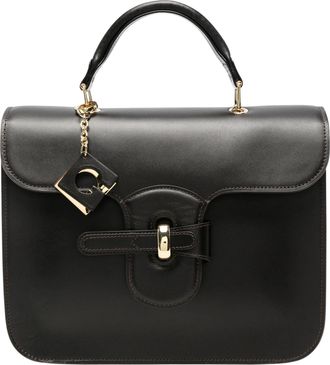 Gherardini Dark Brown Bellona Medium Smooth Calfskin Leather Handbag