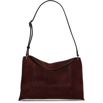 Wandler Penelope Slouch Suede Shoulder Bag in Acai Suede at Nordstrom