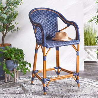 Safavieh California Outdoor Counter Stool With Arm PAT7533