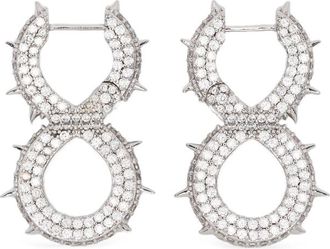 Darkai Spiked Infinity Earrings