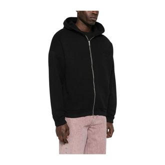 Autry Tonal Logo Full Zip Hoodie - Heren - Sweatshirts & Hoodies - Zwart - Maat: XL Katoen