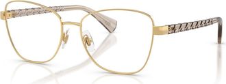 Ralph Lauren 53mm Irregular optical glasses in Gold at Nordstrom