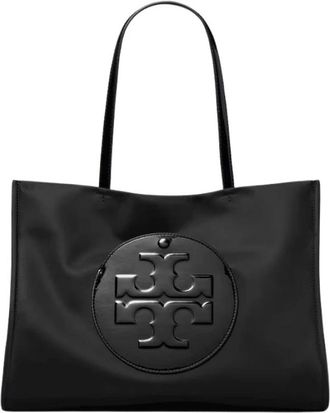 Tory Burch Ella Small Tote - Dames - Shoppers - Zwart - ONE Size - Tassen