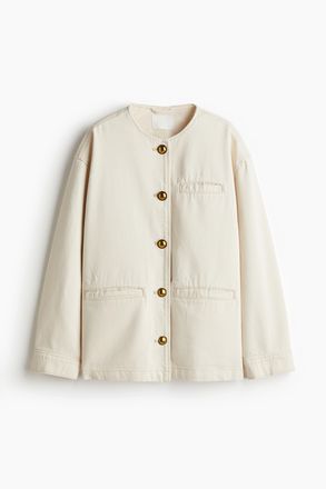 H&M Twilljacke - Cremefarben