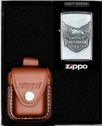 OEM Juego De Encendedores Zippo Harley Davidson Irion Eagle Regalo N.&deg; 4