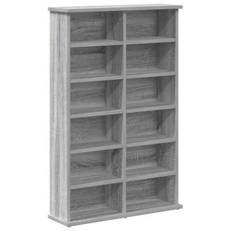 vidaXL Cabinet Para Cds Sonoma Gris 60 X 17 X 92 Cm Vidaxl
