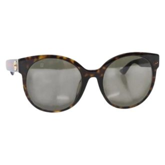 Gucci Pre-owned Accessories, female, Brown, Size: ONE SIZE Pre-owned Plastic Sunglasses