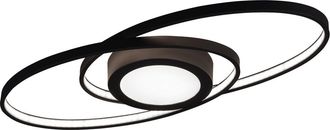 Reality Galaxy Plaf&oacute;n Doble Espiral Antracita Led 27w Dimmable Trio Lighting