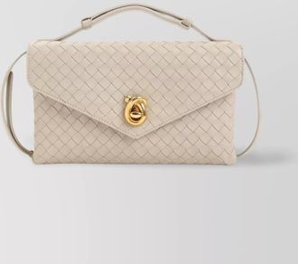 Bottega Veneta intrecciato leather knot lock shoulder bag
