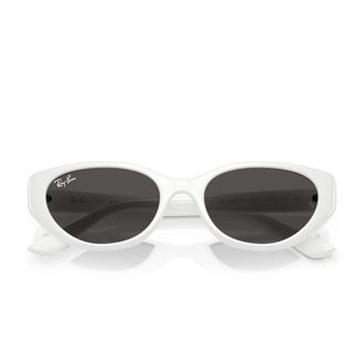 Ray-Ban Aviator Zonnebrillen - unisex - Zonnebrillen - Wit - 55 MM - Nylon - Accessoires