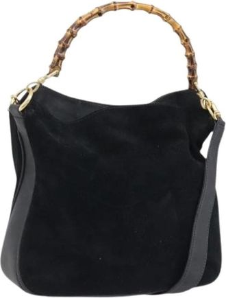 Gucci Pre-owned Handbags, female, Black, Size: ONE SIZE Pre-owned Vintage Hand Bag