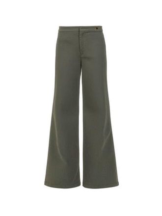 C&acirc;llas Milano Jane High waist flare pant jeans twill in Green at Nordstrom, Size 6 It