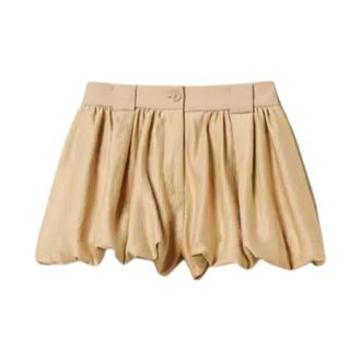 Twinset Short Shorts, female, Beige, Size: XS Short Shorts