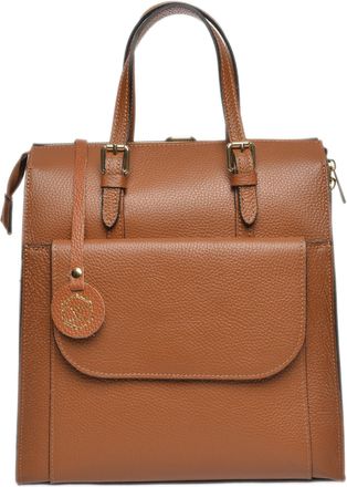 Luisa Vannini Brown Rundleer Tas