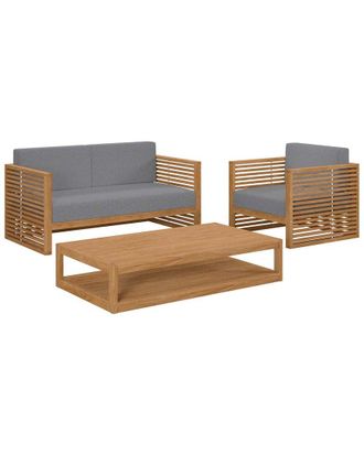 ModWay Carlsbad 3-Piece Teak Outdoor Patio Set
