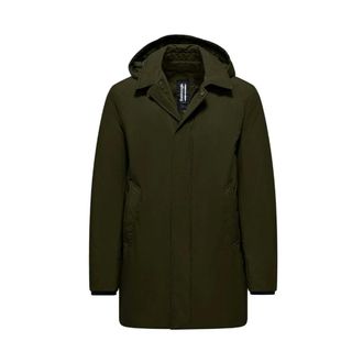 Bomboogie Parkas, male, Green, Size: M Trench Coat