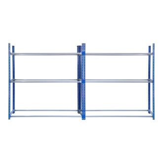 MonsterShop 2 x T-Rax Tyre Racking Bay in Blue