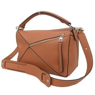 Loewe Pre-owned Handbag - Dames - Pre-owned - Bruin - Maat: ONE Size Leer