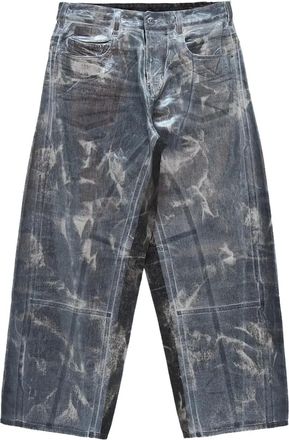 Diesel Jeans met acid-wassing - Grijs