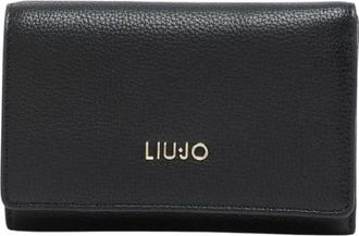 Liu Jo Caliwen Portemonnee - Dames - Portefeuilles - Zwart - ONE Size - Leer - Accessoires