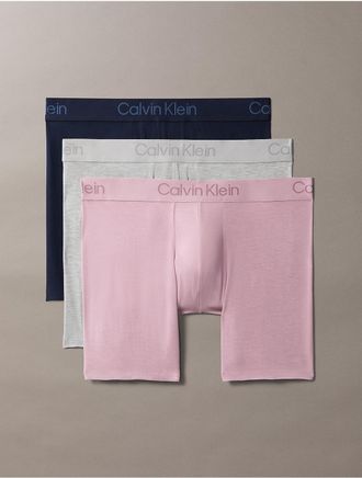 Calvin Klein Mens Ultra Soft Modal 3-Pack Boxer Brief - Multi - XL