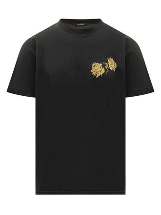 Willy Chavarria Willy Chavarria Black T-Shirt With Rose Gold Print