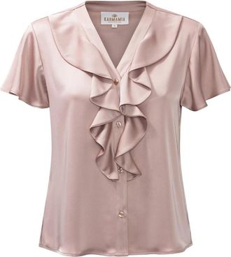 Karmamia Blouse - Dames - Blouses - Roze - M - Overhemden