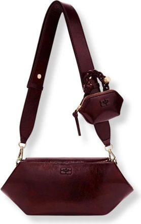 Ganni Bolso bandolera Bou East/West Deep Shine - Bags - Mujer - Marr&oacute;n - ONE SIZE
