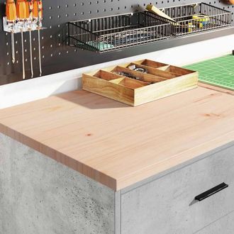 Berkfield Home Durable Garage Storage Cabinet Concrete Grey 60x51x85 cm Solid Wo | Size: 60 x 51 x 85 cm