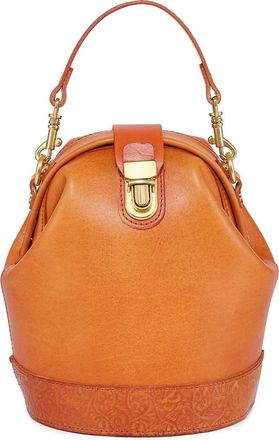 OLD TREND Doctor Bucket Leather Crossbody Bag in Caramel at Nordstrom Rack