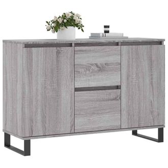 Berkfield Home Sideboard Grey Sonoma 104x35x70 cm Engineered Wood | Size: 104 x 35 x 70 cm