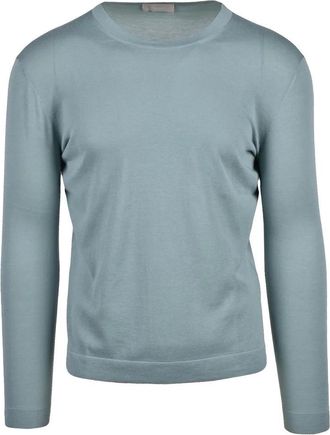 Drumohr Aqua Green Crew Neck Sweater
